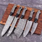 Keukenmes - Chefs knife - Gevouwen staal, Pakka-hout en