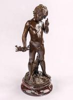 After Auguste Moreau (1834-1917) - sculptuur, Child with, Antiek en Kunst