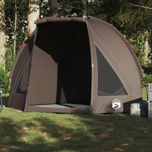 vidaXL Vistent waterdicht bruin, Caravans en Kamperen, Tenten, Nieuw, tot en met 2, Verzenden