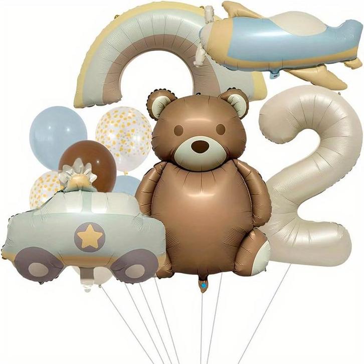 2e Verjaardag folie ballonnen set XL 6-delig, Kinderen en Baby's, Kinderkleding | Maat 92, Jongen of Meisje, Nieuw, Setje, Verzenden