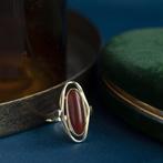 Gouden ring met carneool 14 krt