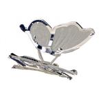 Vleugels vlinder clip zilver (6 per pk, 4cm.) bruidsdeco, Ophalen of Verzenden, Nieuw