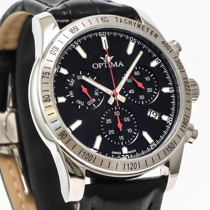 Optima - Swiss Chronograph - OSC432-SL-3 - Zonder, Sieraden, Tassen en Uiterlijk, Horloges | Heren