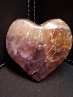 Natural Amethyst Palmstone - heart shaped - Mexico, Verzamelen, Verzenden