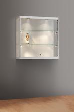 *TIP*  Luxe vitrinekast aluminium 100 cm wandkast met, Ophalen of Verzenden, Nieuw in verpakking