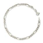 Handmade - Armband - 2.4 g - 18 karaat Witgoud - Figaro, Nieuw