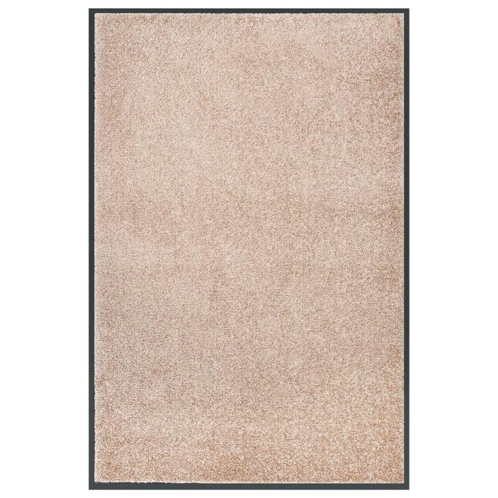 vidaXL Deurmat 80x120 cm beige, Tuin en Terras, Deurmatten, Nieuw, Verzenden