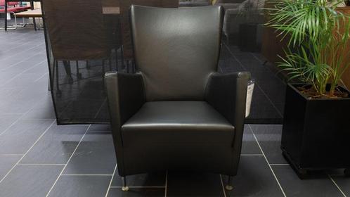 Fauteuil Montis Windy  zwart REFURBISHED, Huis en Inrichting, Fauteuils, 75 tot 100 cm, Zo goed als nieuw, 50 tot 75 cm, Leer