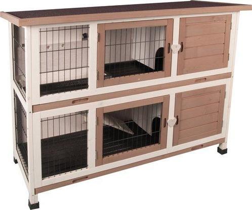 DUBBEL KONIJNENHOK COMBI, Dieren en Toebehoren, Knaagdieren en Konijnen | Hokken en Kooien, 90 cm of meer, 110 cm of meer, Cavia
