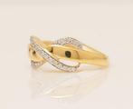 Stapelring - 18 karaat Geel goud - 0.33ct. tw. Diamant, Sieraden, Tassen en Uiterlijk, Antieke sieraden