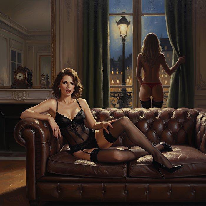 Le Yack - Midnight Confidences - Hand signed, Antiek en Kunst, Kunst | Designobjecten