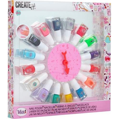 Create it! Beauty Nagellakset met Keuzerad, 16st., Hobby en Vrije tijd, Gezelschapsspellen | Overige, Zo goed als nieuw, Ophalen of Verzenden