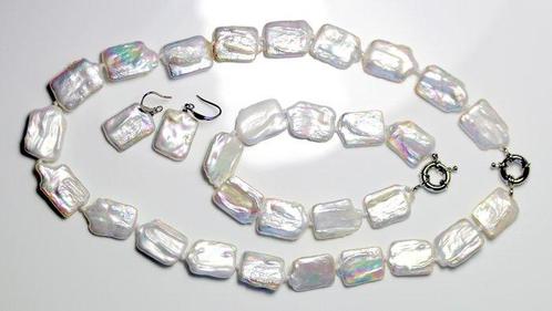 Mooie parelketting, armband en oorbellen, hoogwaardige, Verzamelen, Mineralen en Fossielen