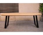 Eiken Eettafel Deens Ovaal met schuine U-poten - 240x120 cm, Ophalen of Verzenden, Nieuw