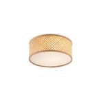 Oosterse plafondlamp bamboe naturel 30cm - Tremmo, Verzenden, Nieuw, Oosters