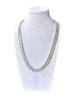 Zonder minimumprijs - Ketting Zilver - Cuban link, 202 gram!, Sieraden, Tassen en Uiterlijk, Antieke sieraden