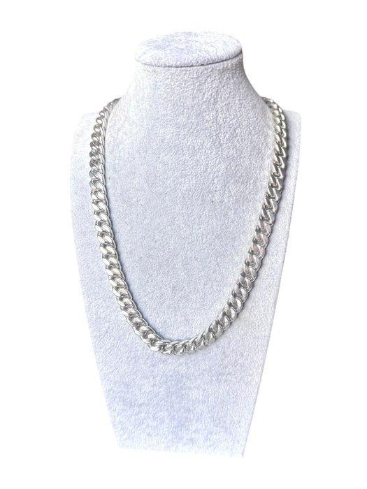 Zonder minimumprijs - Ketting Zilver - Cuban link, 202 gram!, Sieraden, Tassen en Uiterlijk, Antieke sieraden