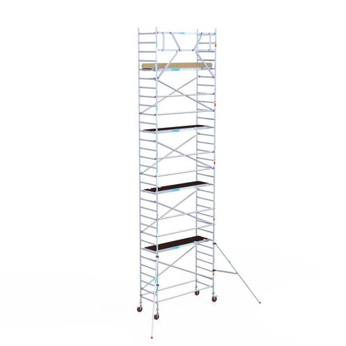 Basic rolsteiger 90 x 10,2m werkhoogte, Doe-het-zelf en Verbouw, Steigers, Rolsteiger of Kamersteiger, Nieuw, 5 meter of hoger