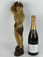 Figuur - Female figure carrying urn - Goud, Hout, Antiek en Kunst