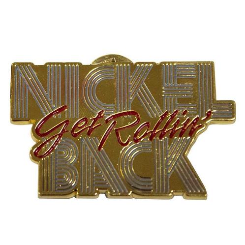 Nickelback - Get Rollin - Pin officiële merchandise, Verzamelen, Muziek, Artiesten en Beroemdheden, Kleding, Nieuw, Ophalen of Verzenden