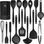 HI NATURE™ Keukengerei Set met Houder 15 delig - Siliconen, Ophalen of Verzenden, Nieuw