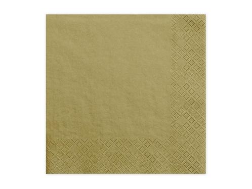 Gouden Servetten 3 Laags 33cm 20st, Hobby en Vrije tijd, Feestartikelen, Nieuw, Verzenden