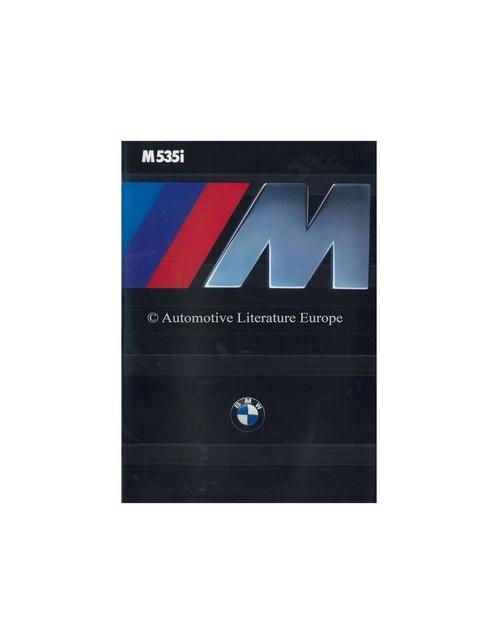 1985 BMW M5 BROCHURE ENGELS, Boeken, Auto's | Folders en Tijdschriften, BMW