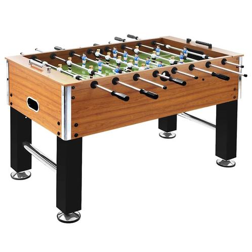 vidaXL Voetbaltafel 60 kg 140x74,5x87,5 cm staal lichtbruin, Kinderen en Baby's, Speelgoed | Voetbaltafels, Nieuw, Verzenden