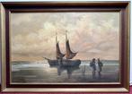 Martens (XX) - Stimmungsvolle Meerlandschaft mit Segelbooten, Antiek en Kunst, Kunst | Schilderijen | Klassiek