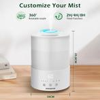 Luchtbevochtiger slaapkamer - Humidifier - 2,5L - Wit - Aigo, Witgoed en Apparatuur, Verzenden, Zo goed als nieuw