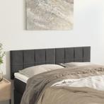 Hoofdborden (2 stuks) - Grijs Fluweel - OP = OP! Superdeal, Ophalen of Verzenden, Nieuw, 70 cm of minder, Bedbodem