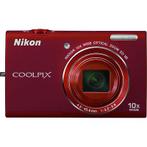 Nikon Coolpix S6200 Digitale Compact Camera - Rood, Verzenden, Zo goed als nieuw