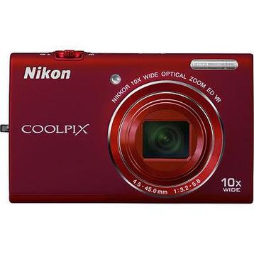 Nikon Coolpix S6200 Digitale Compact Camera - Rood beschikbaar voor biedingen