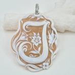 Zilver - Cameo - Handgesneden maas, Antiek en Kunst