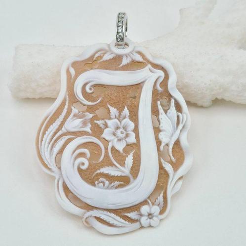 Zilver - Cameo - Handgesneden maas, Antiek en Kunst, Curiosa en Brocante