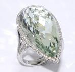 Ring - 18 karaat Witgoud -  20.60ct. tw. Beril - Diamant -