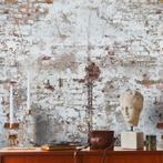 Profhome 392381-GU Fotobehang baksteen mat wit crèmewit, Verzenden