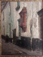 Gaston Haustraete (1878-1949) - Brussels street (free, Antiek en Kunst
