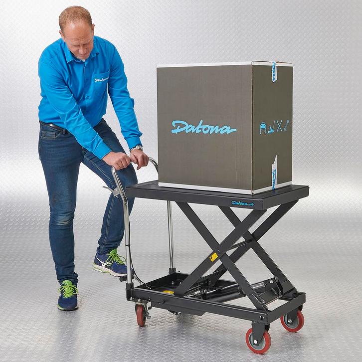 Datona Verrijdbare hydraulische heftafel - zwart - Datona, Auto-onderdelen, Motor en Toebehoren, Nieuw, Ophalen of Verzenden