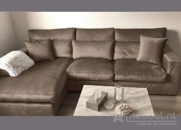 Oudenbosch Longchair - loungebanken - Taupe, Huis en Inrichting, Banken | Sofa's en Chaises Longues, Nieuw, Stof