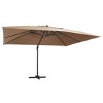 Zweefparasol Taupe | Retourdeal | 55% Korting, Ophalen of Verzenden, Nieuw, Meer dan 4 meter, Zweefparasol