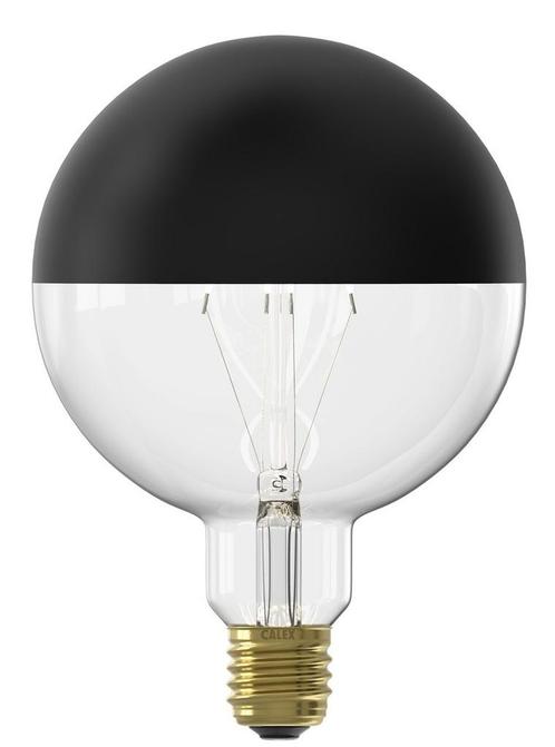 Calex LED Kopspiegel Zwart G125 E27 4W 200lm 1800K dimbaa..., Huis en Inrichting, Lampen | Overige, Nieuw, Ophalen of Verzenden