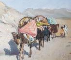 Felaus (XX) - Orientalist arabic caravan with camels in