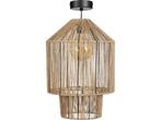 Mica Decorations Elsa Hanglamp - H49 x Ø35 cm - Jute -, Huis en Inrichting, Lampen | Hanglampen, Verzenden, Nieuw