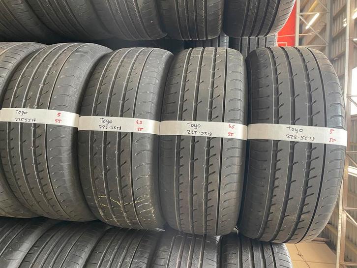 225-55-19 Toyo Zomerbanden 5mm Incl Montage 225 55 19, Auto-onderdelen, Banden en Velgen, 19 inch, Zomerbanden, 225 mm, Terreinwagen