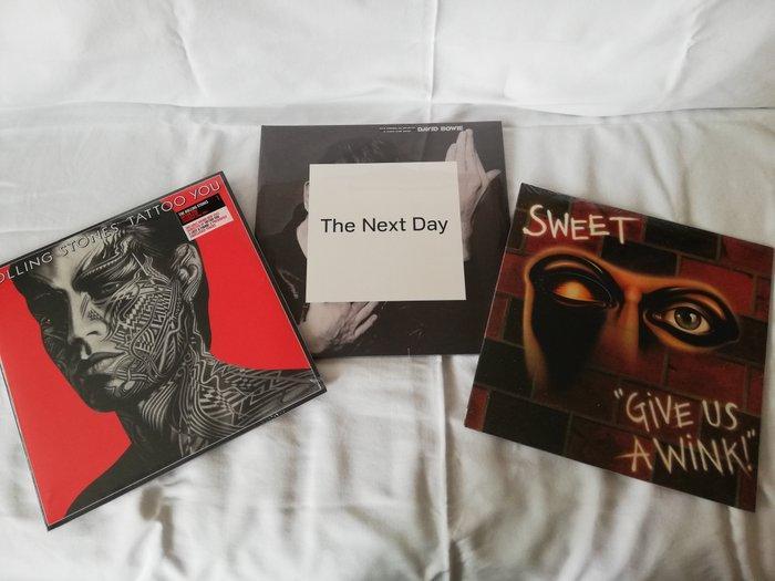 De Rolling Stones, David Bowie, Sweet - 3 different Rock, Cd's en Dvd's, Vinyl Singles
