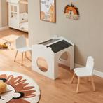 Kindertafelset Romso zitgroep met 2 stoelen wit zwart en nat, Kinderen en Baby's, Verzenden, Nieuw