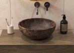 Salenzi Emperador Bruin Waskom 40x40x15cm Diep Opbouwmodel, Ophalen of Verzenden, Nieuw, Overige typen