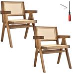 Eetkamerstoel Lizzy met Weens vlechtwerk in boho-stijl - lic, Huis en Inrichting, Stoelen, Verzenden, Nieuw