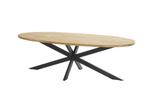 Taste Prado Dining Tafel Teak Antracite Ellipse 240 x 115 cm, Tuin en Terras, Verzenden, Nieuw